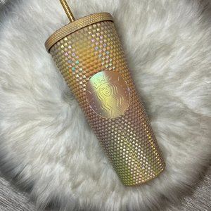 BNWT // Starbucks Philippines Warm Wood Champagne Studded Tumbler